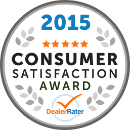 DealerRater 2015 Consumer Satisfaction Award DealerRater 2015 Consumer Satisfaction Award