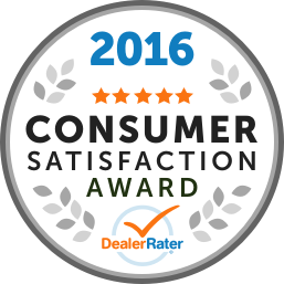 DealerRater 2016 Consumer Satisfaction Award